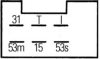 MERCE 0009820723 Relay, wipe-/wash interval